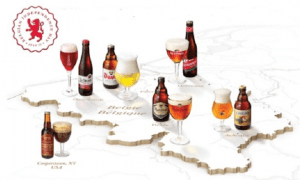 Belgian Map with bottles 2