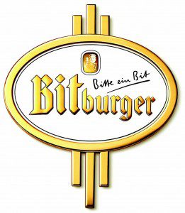 The logo for bitburger on a white background.