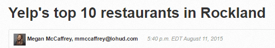 Top restaurants