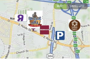 Map going to the Growler & Gill