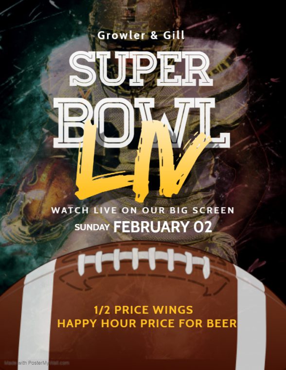 Copy-of-Super-Bowl-2020-Flyer-Made-with-PosterMyWall - Growler & Gill